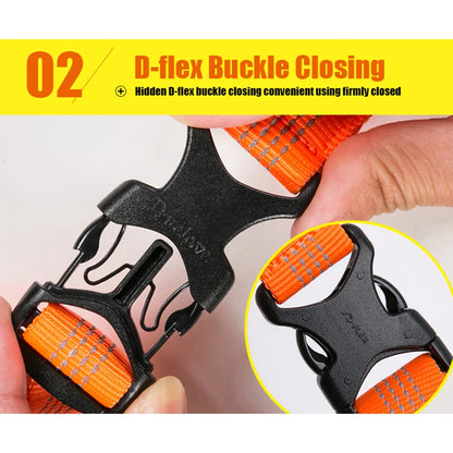 Dog Harness Reflective No Pull Small Medium Large Vest Quick Adjustbale Matching Leash Collar Training Running TLH6071